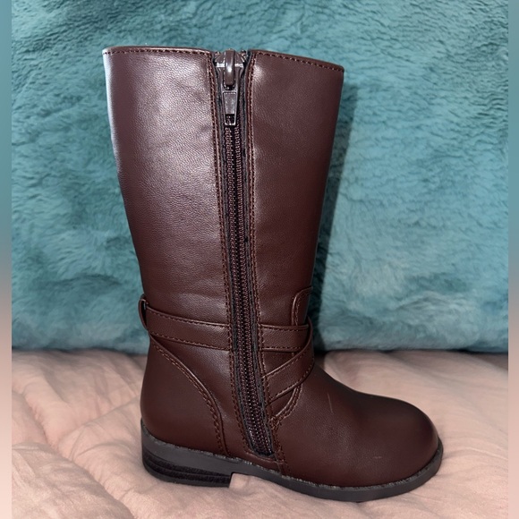 LIKE NEW! Brown Baby/Toddler Riding Boots; Sz. 6 - Picture 4 of 10